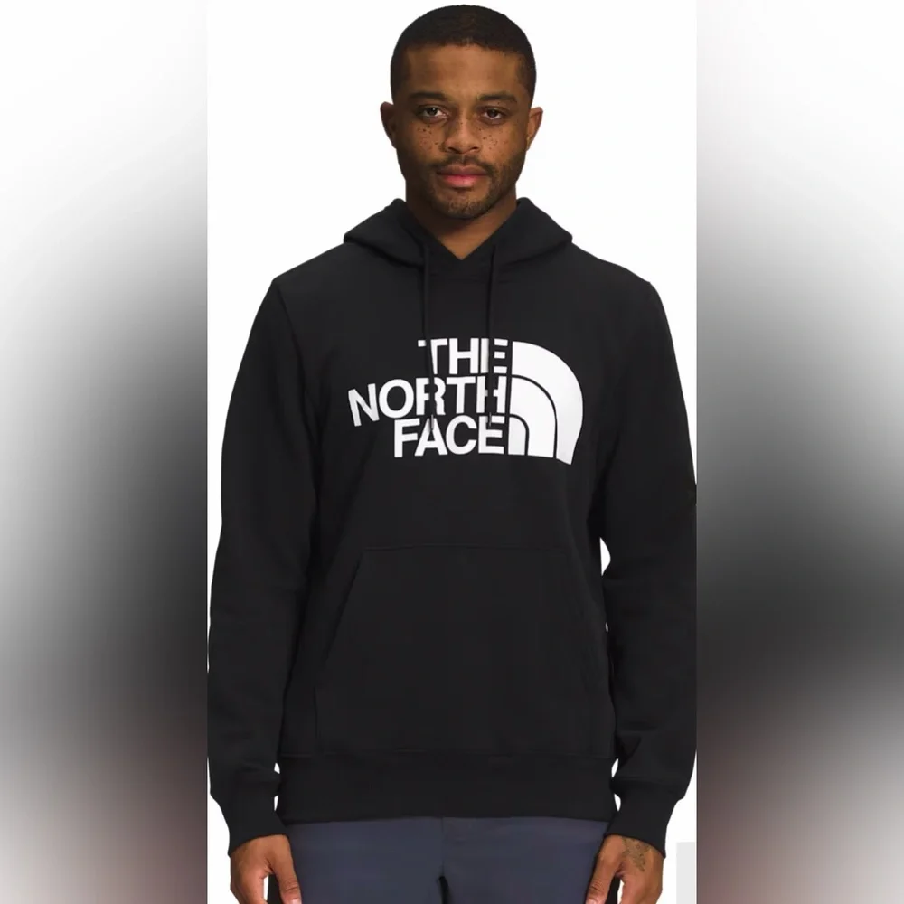 The North Face Men's Black and White Logo Hoodie